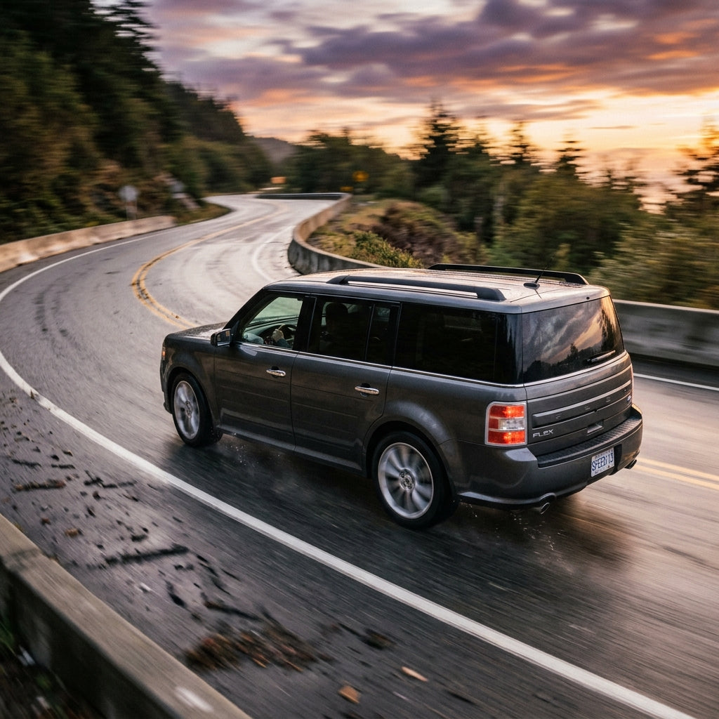 Action Shot: Ford Flex Driving Fast