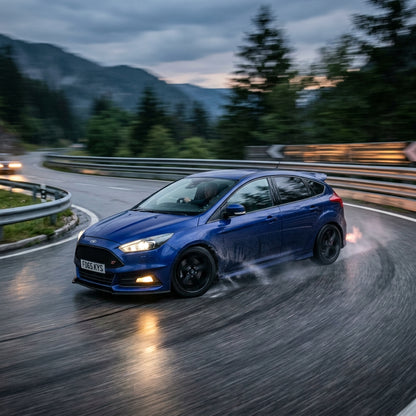 Action Shot: Ford Focus Driving Fast