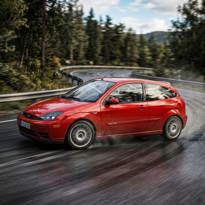 Action Shot: Ford Focus Driving Fast