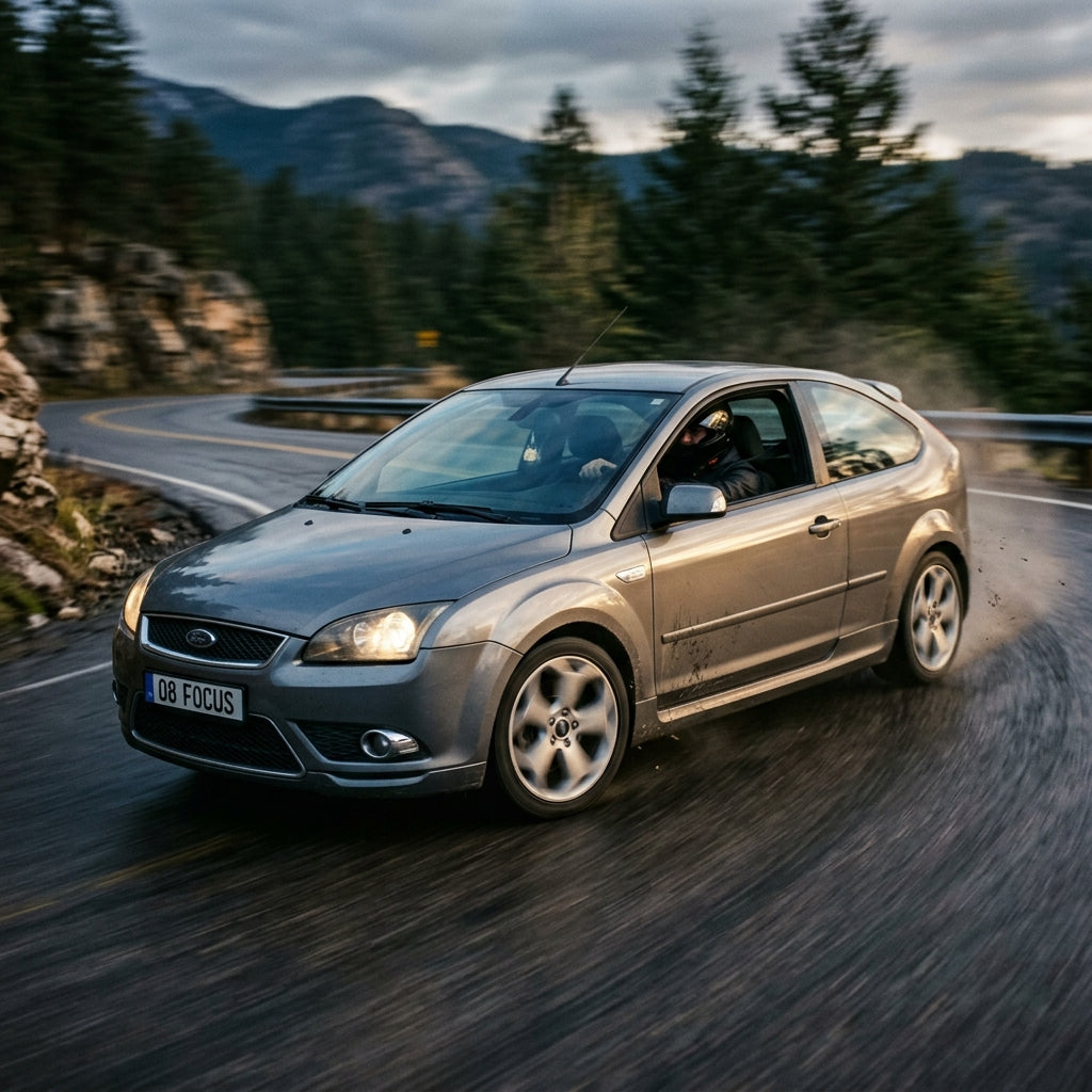 Action Shot: Ford Focus Driving Fast