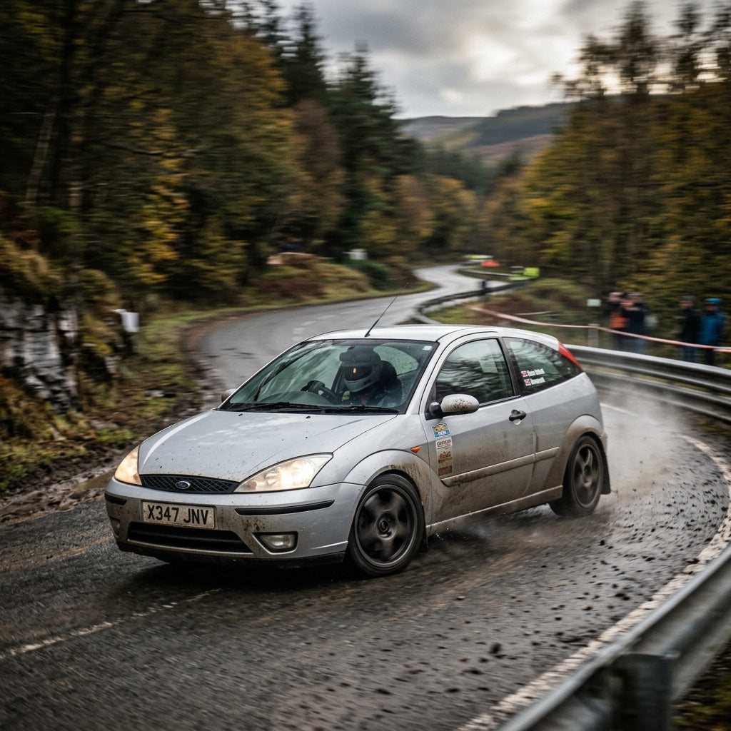 Action Shot: Ford Focus Driving Fast
