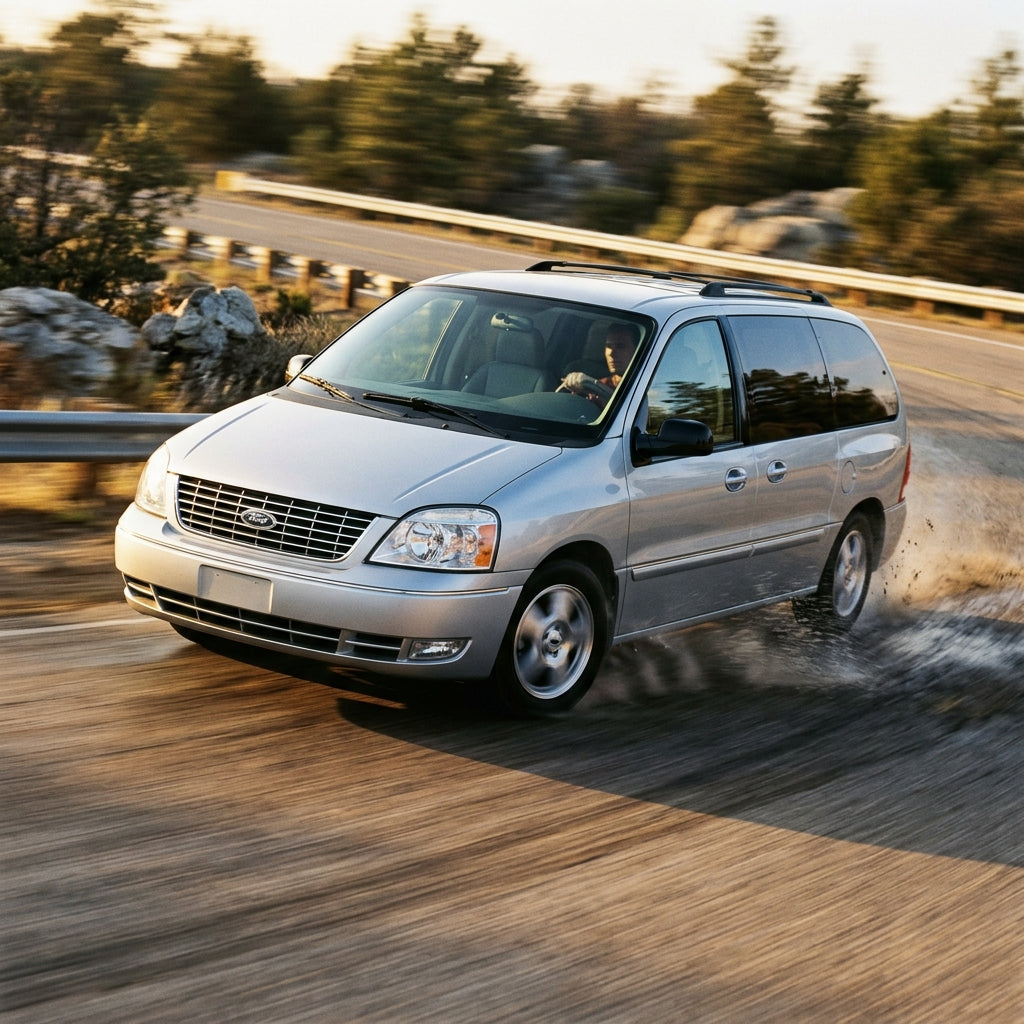 Action Shot: Ford Freestar Driving Fast