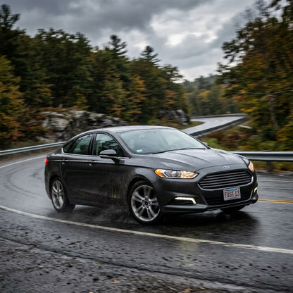 Action Shot: Ford Fusion Driving Fast