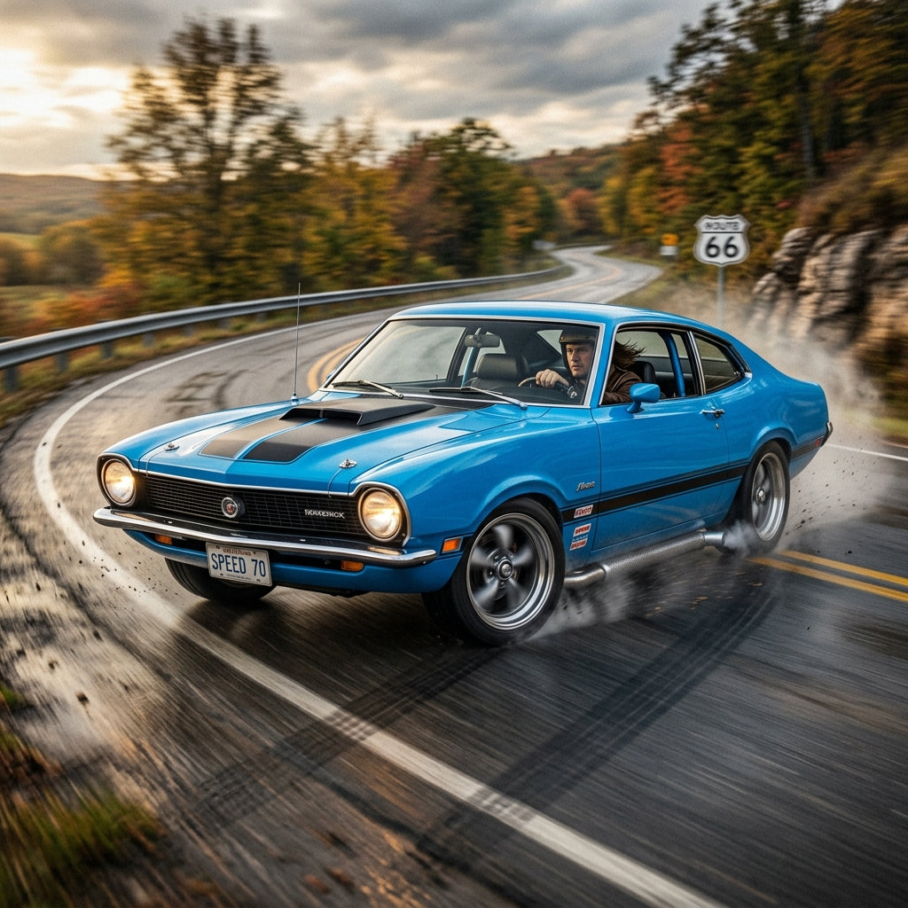 Action Shot: Ford Maverick Driving Fast