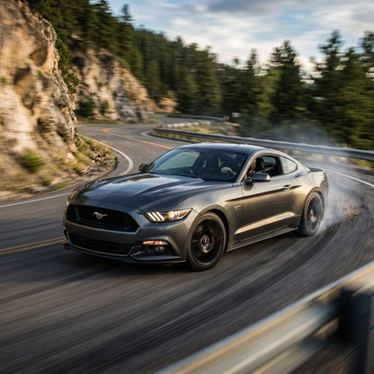 Action Shot: Ford Mustang Driving Fast