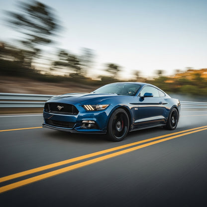 Action Shot: Ford Mustang Driving Fast