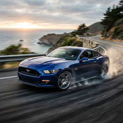 Action Shot: Ford Mustang Driving Fast