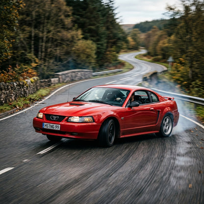 Action Shot: Ford Mustang Driving Fast