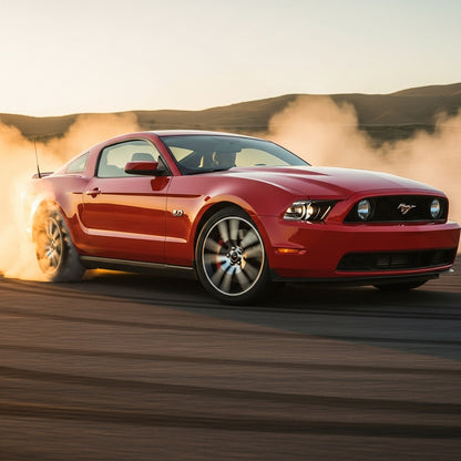 Action Shot: Ford Mustang Driving Fast