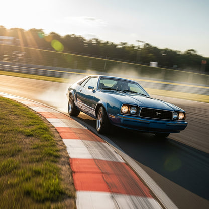 Action Shot: Ford Mustang Driving Fast