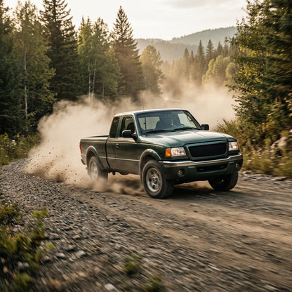 Action Shot: Ford Ranger Driving Fast