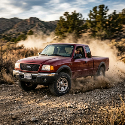 Action Shot: Ford Ranger Driving Fast