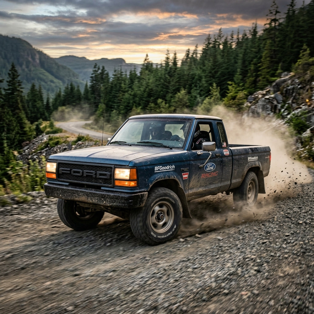 Action Shot: Ford Ranger Driving Fast