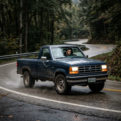 Action Shot: Ford Ranger Driving Fast
