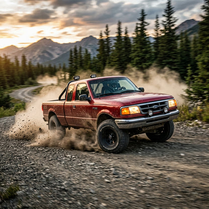 Action Shot: Ford Ranger Driving Fast