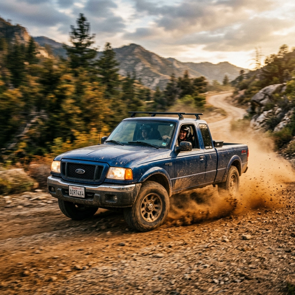 Action Shot: Ford Ranger Driving Fast