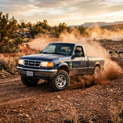 Action Shot: Ford Ranger Driving Fast