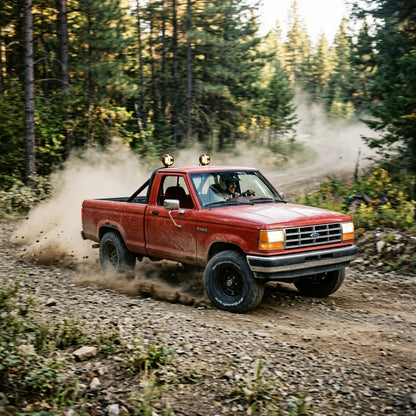Action Shot: Ford Ranger Driving Fast