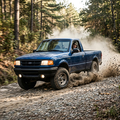 Action Shot: Ford Ranger Driving Fast