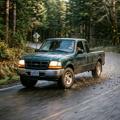 Action Shot: Ford Ranger Driving Fast