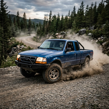Action Shot: Ford Ranger Driving Fast