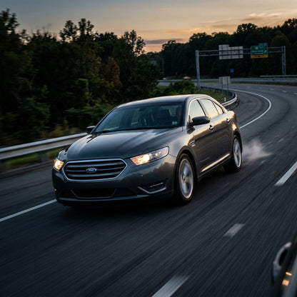 Action Shot: Ford Taurus Driving Fast