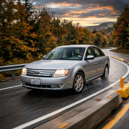 Action Shot: Ford Taurus Driving Fast