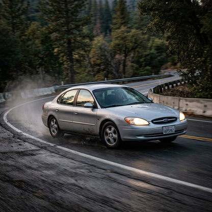 Action Shot: Ford Taurus Driving Fast
