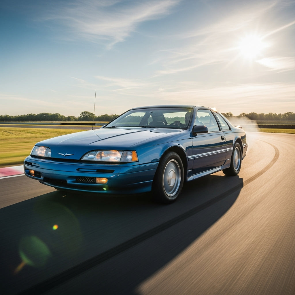 Action Shot: Ford Thunderbird Driving Fast