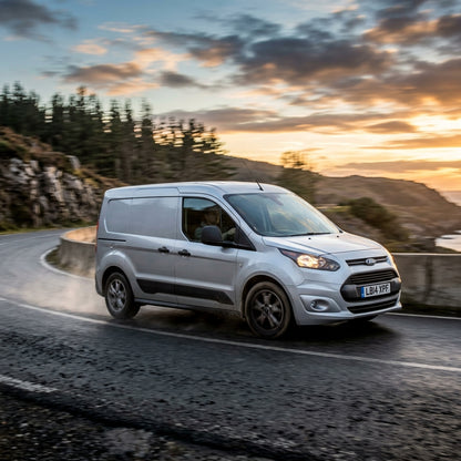 Action Shot: Ford Transit Connect Driving Fast