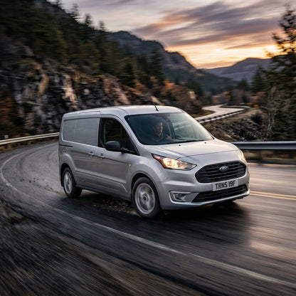 Action Shot: Ford Transit Connect Driving Fast
