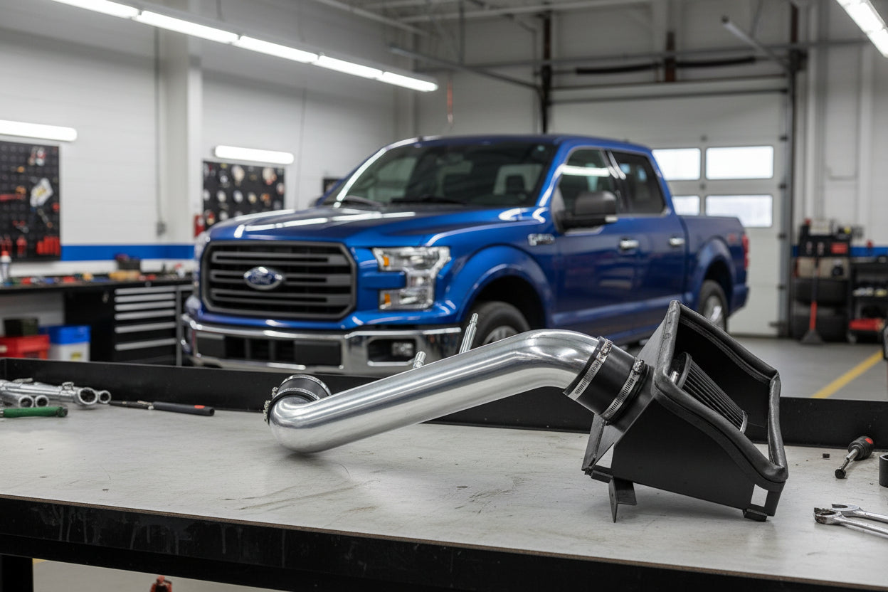 Cold Air Intake for Ford F-150 (2015-2020) 5.0L V8 Engine Black Default Title