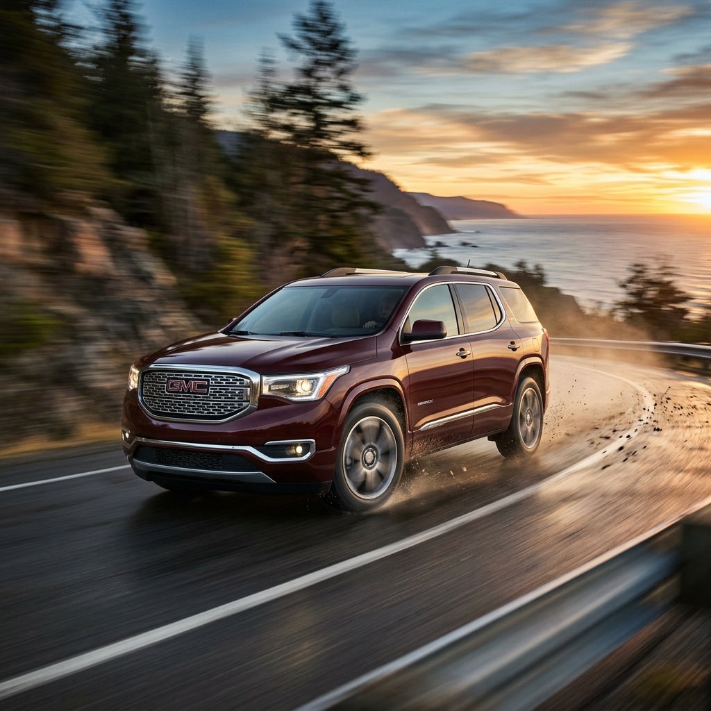 Action Shot: GMC Acadia Driving Fast