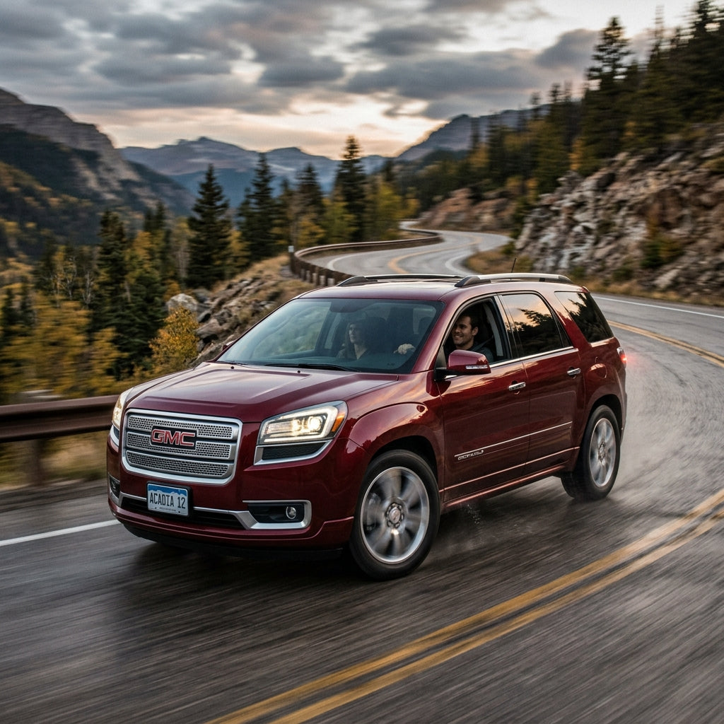 Action Shot: GMC Acadia Driving Fast