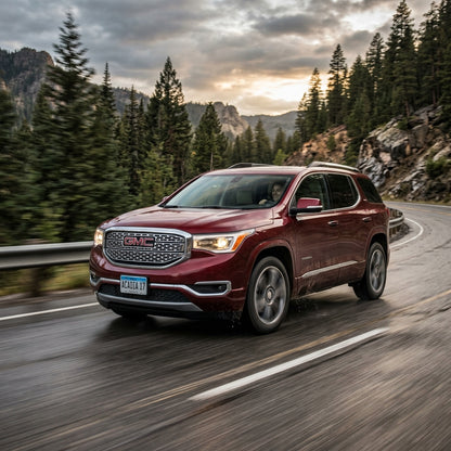 Action Shot: GMC Acadia Driving Fast