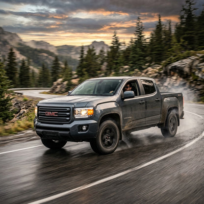 Action Shot: GMC Canyon Driving Fast