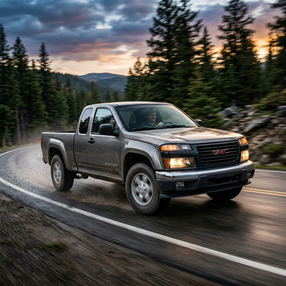 Action Shot: GMC Canyon Driving Fast