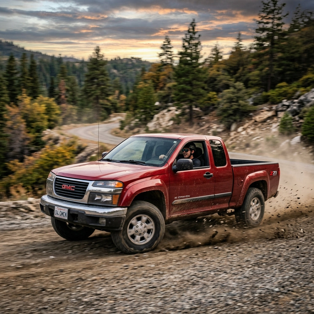 Action Shot: GMC Canyon Driving Fast