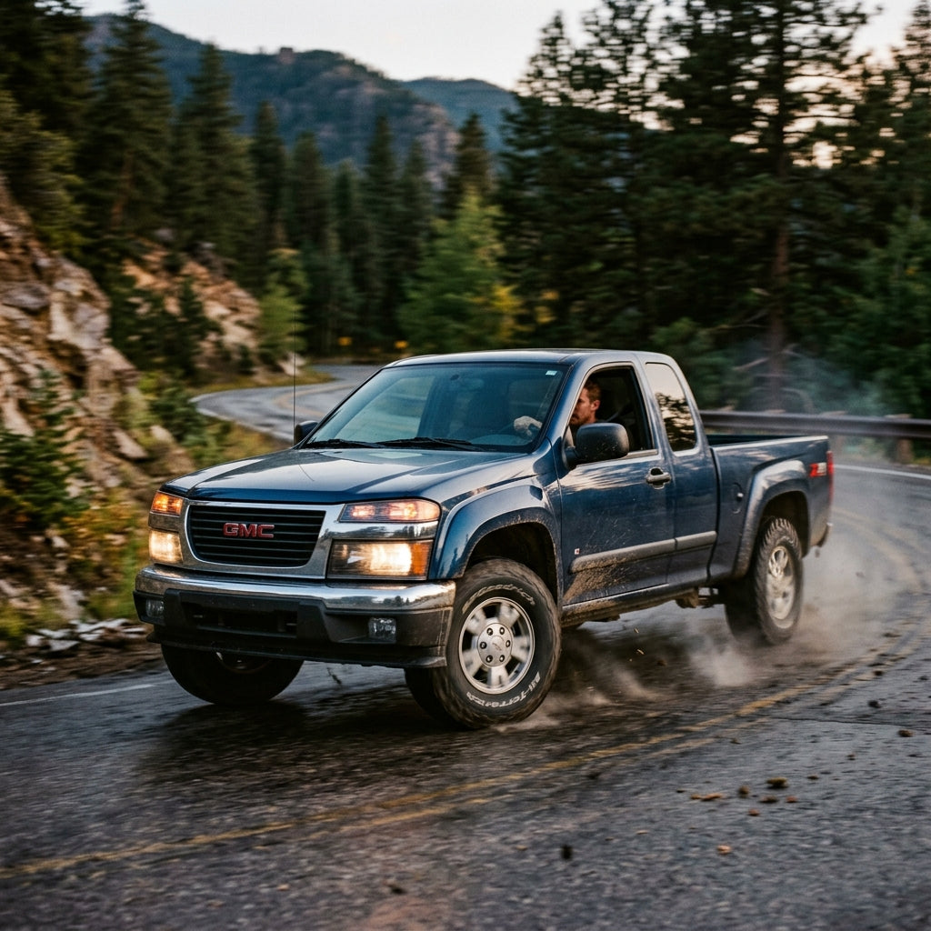 Action Shot: GMC Canyon Driving Fast