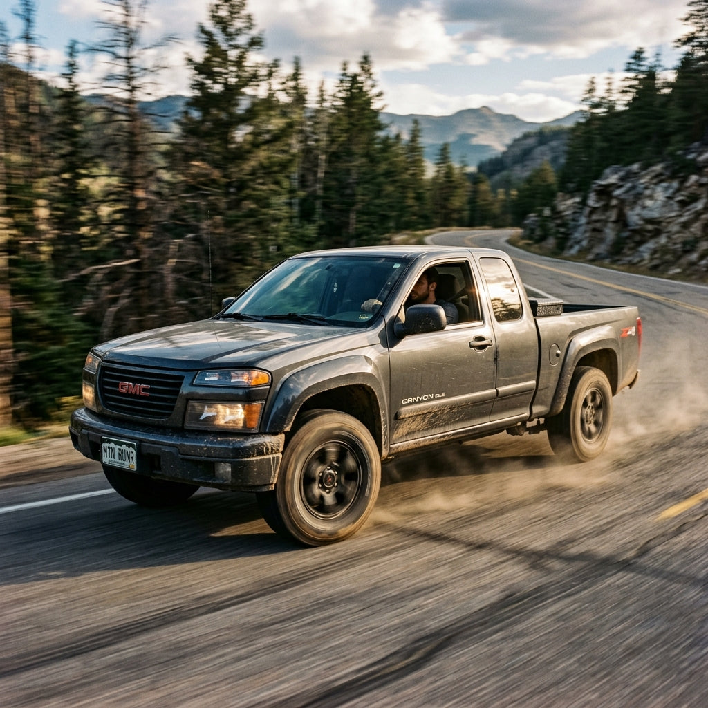Action Shot: GMC Canyon Driving Fast