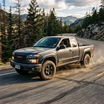Action Shot: GMC Canyon Driving Fast
