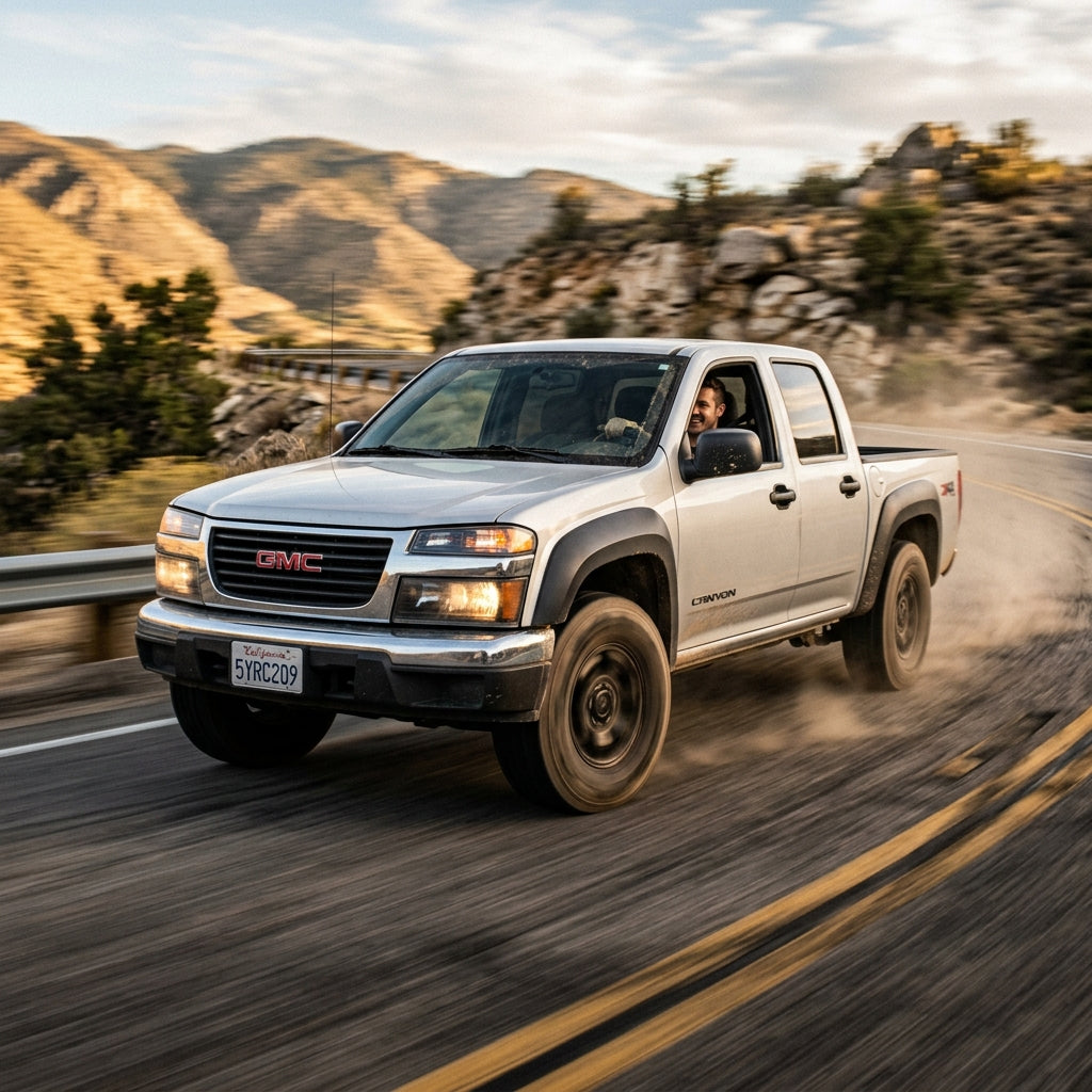 Action Shot: GMC Canyon Driving Fast