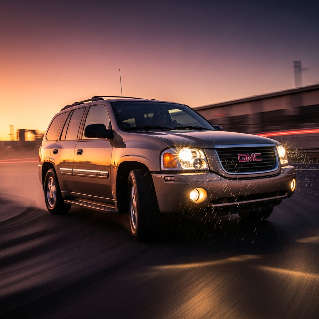 Action Shot: GMC Envoy Driving Fast