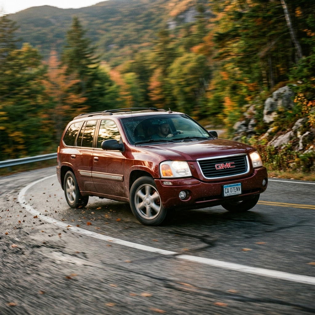 Action Shot: GMC Envoy Driving Fast