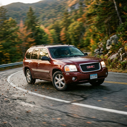 Action Shot: GMC Envoy Driving Fast