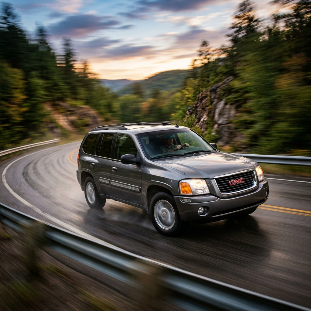 Action Shot: GMC Envoy Driving Fast