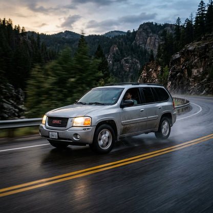 Action Shot: GMC Envoy Driving Fast