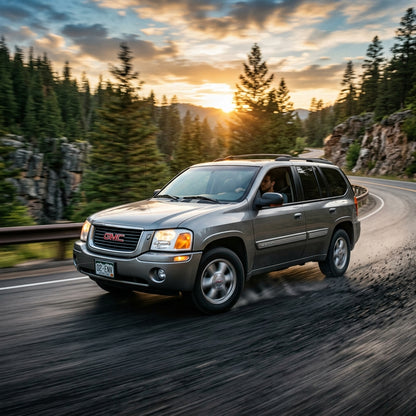 Action Shot: GMC Envoy Driving Fast