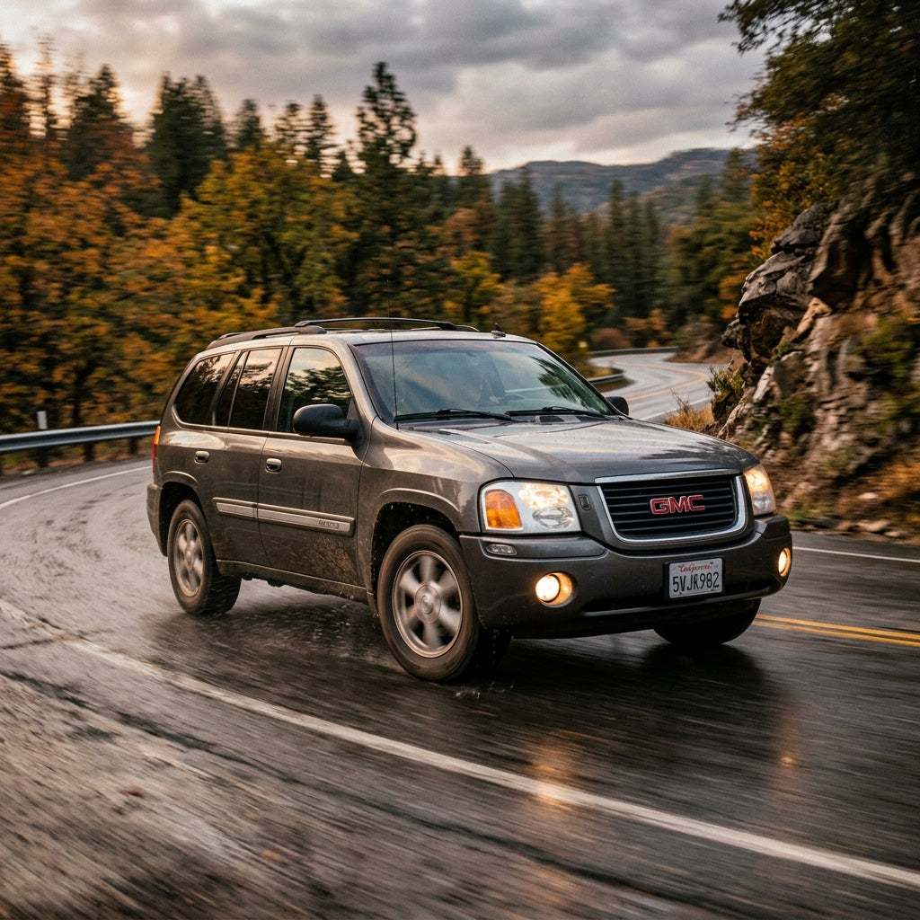 Action Shot: GMC Envoy Driving Fast