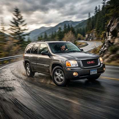 Action Shot: GMC Envoy Driving Fast